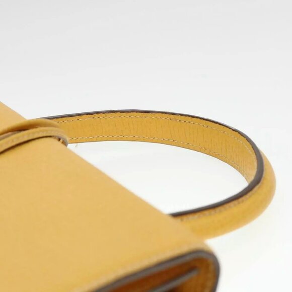 LOEWE Barcelona Hand Bag Leather 2way Yellow - Picture 10 of 15